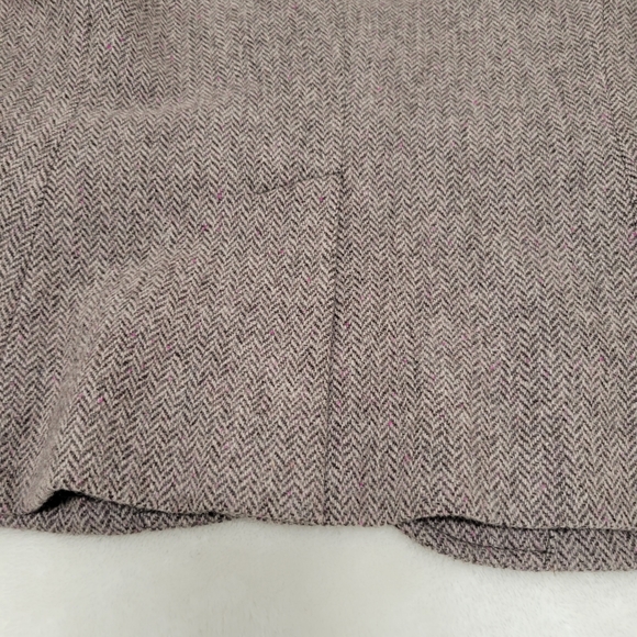 Wool Blazer. Gap. Brown. Tweed. Size: 2. - Picture 5 of 7